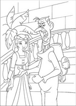 coloring page Princess and the Frog